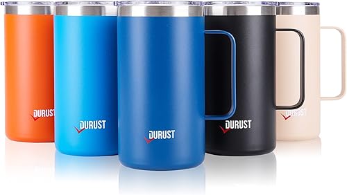 Miniatura 6 de Taza de café de viaje de doble pared de acero inoxidable 24 oz (negro)