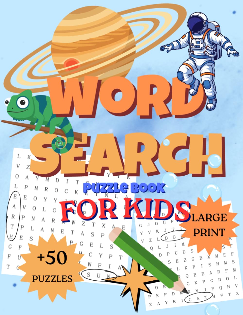 Word Search for Kids Ages 6-12: 50+ Fun Word Search Puzzles for Children Ages 6-12 | Improve Vocabulary, Focus, and Problem-Solving Skills