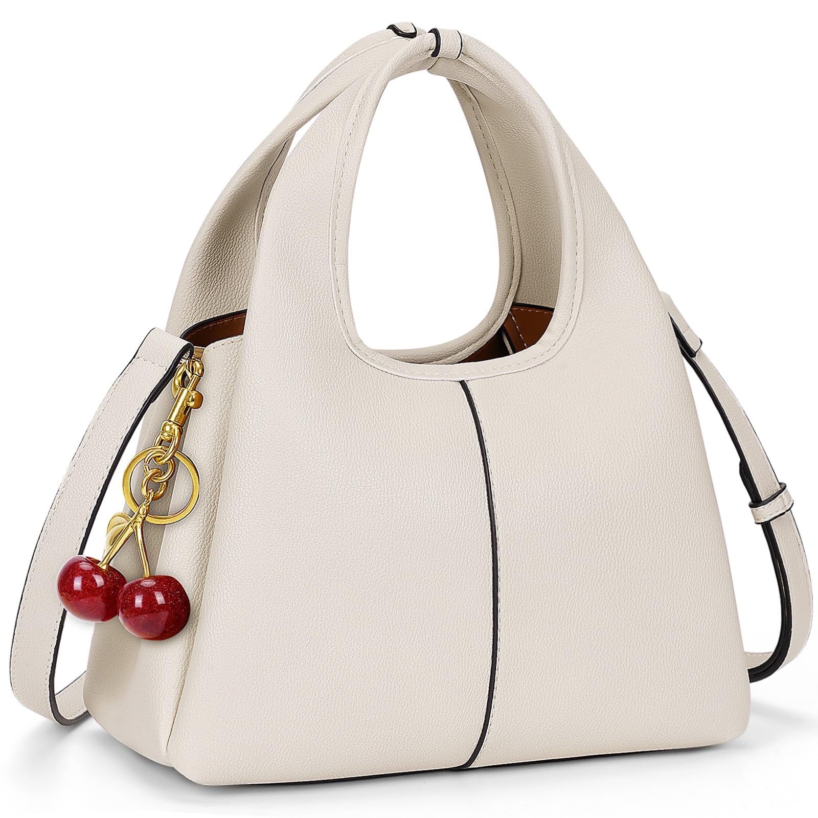 Women's Top Handle Handbag Small Satchel Bags Trendy Hobo Purse Crossbody Bag Faux Leather Shoulder Bag Satchel Purse