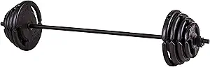 The Step Fitness Deluxe Barbell Weight Set, 60 lbs with Bar, Collars, and Weights