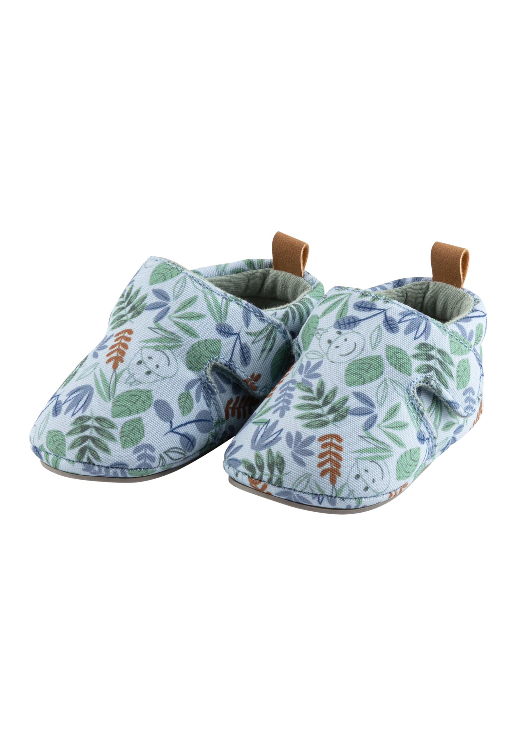 Sterntaler Krabbelschuhe Rexi Safari Druck - Baby Schuhe aus Canvas mit Klettverschluss - Baby und Kleinkind Hausschuh - Sohle rutschfest - Baby Sneaker Jungen mit Jersey Futter