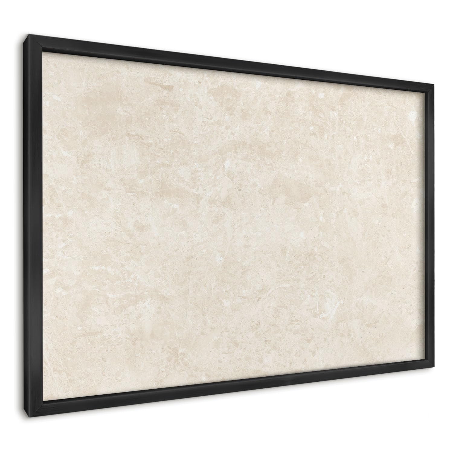Magnetische Tafel 60x40 cm | mit Schwarzem Rahmen | Cremige Eleganz