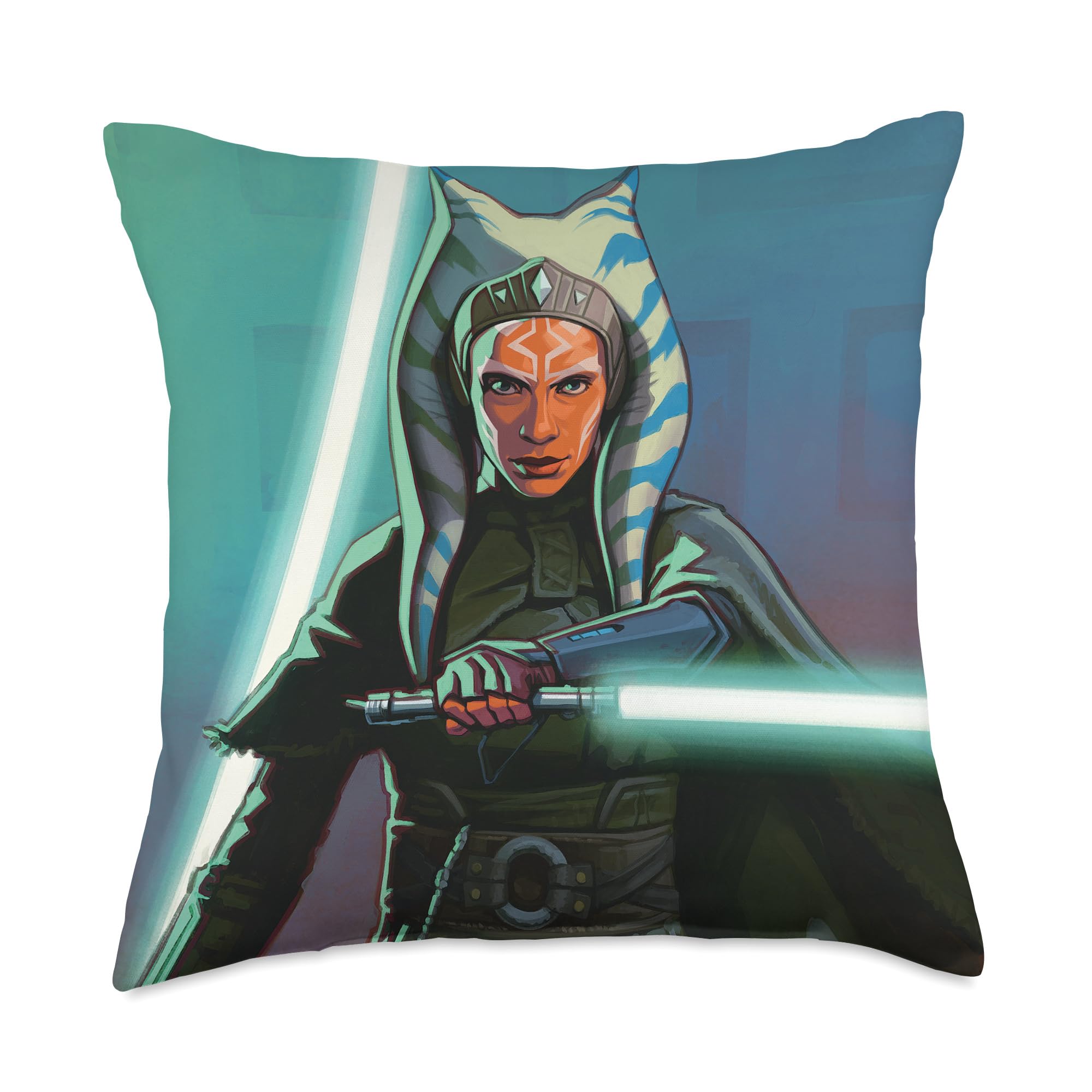 Coussin Star Wars Mandalorian Ahsoka Tano oreiller décoratif multicolore