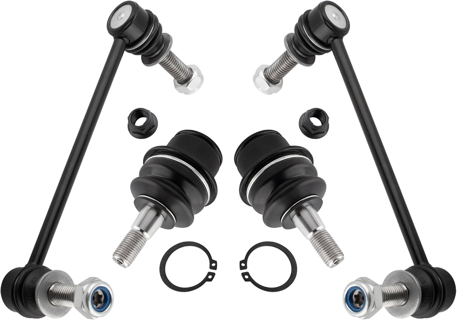 4Pc Front Sway Bar End Links + Lower Ball Joints Fit For Chrysler 300 2005-2019, For Dodge Challenger 2008-2019, For Dodge Charger 2006-19, For Dodge Magnum 2005-08 K80823 K80822 K80996 K7469