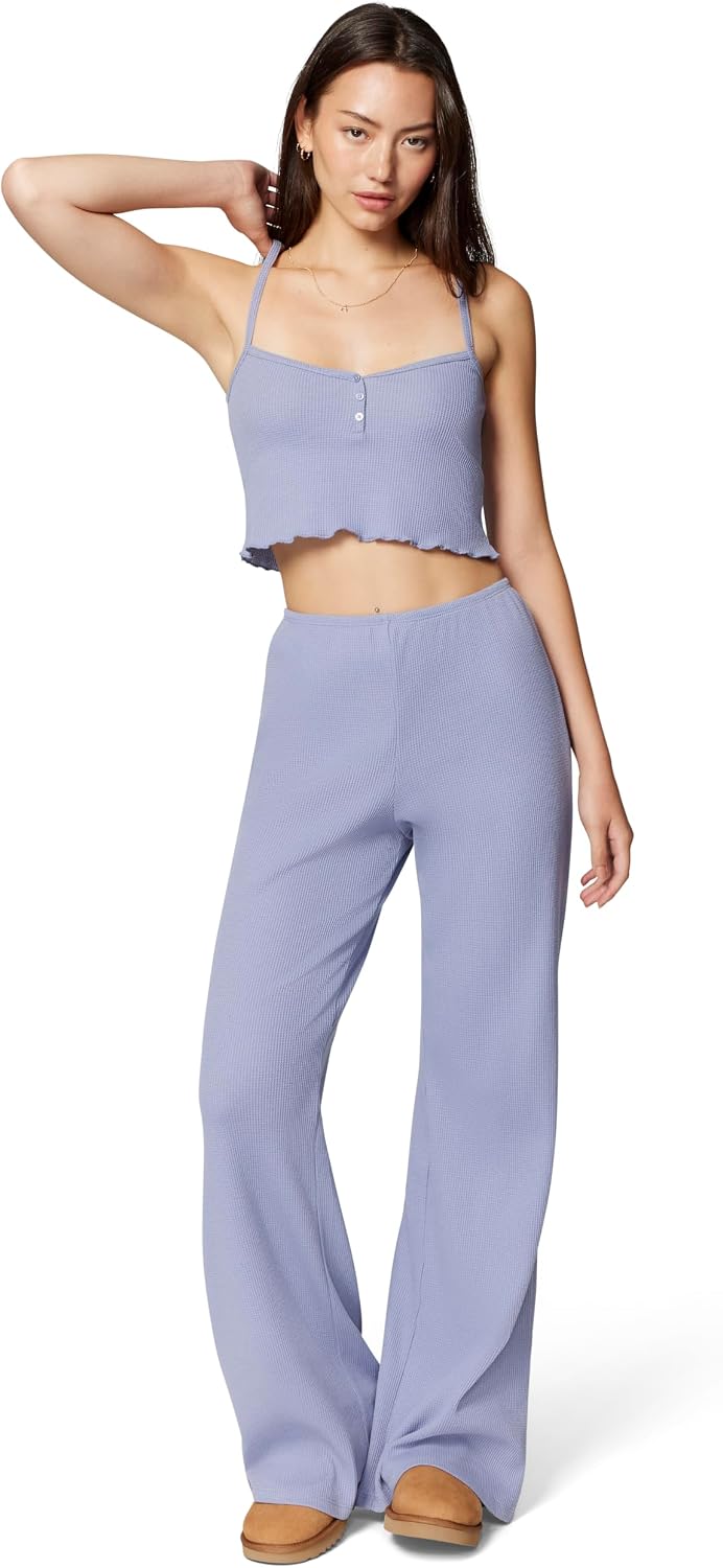 florence by mills Women's Fluffy Snuggle Micro Thermal Wide Leg Pants