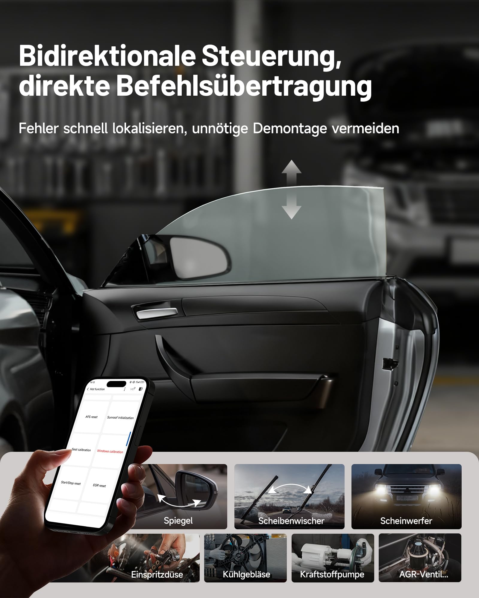 TOPDON TopScan Master OBD2 Diagnosegerät Auto, Bidirektionale Kontrolle/30+ Zurücksetzen/KI-gestützt, CAN-FD&DoIP, FCA/Nissan/Renault SGW