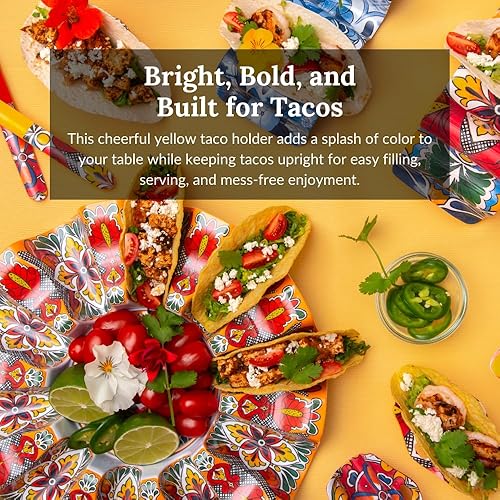 Vista 8 de Prepara Soporte individual para tacos, azul