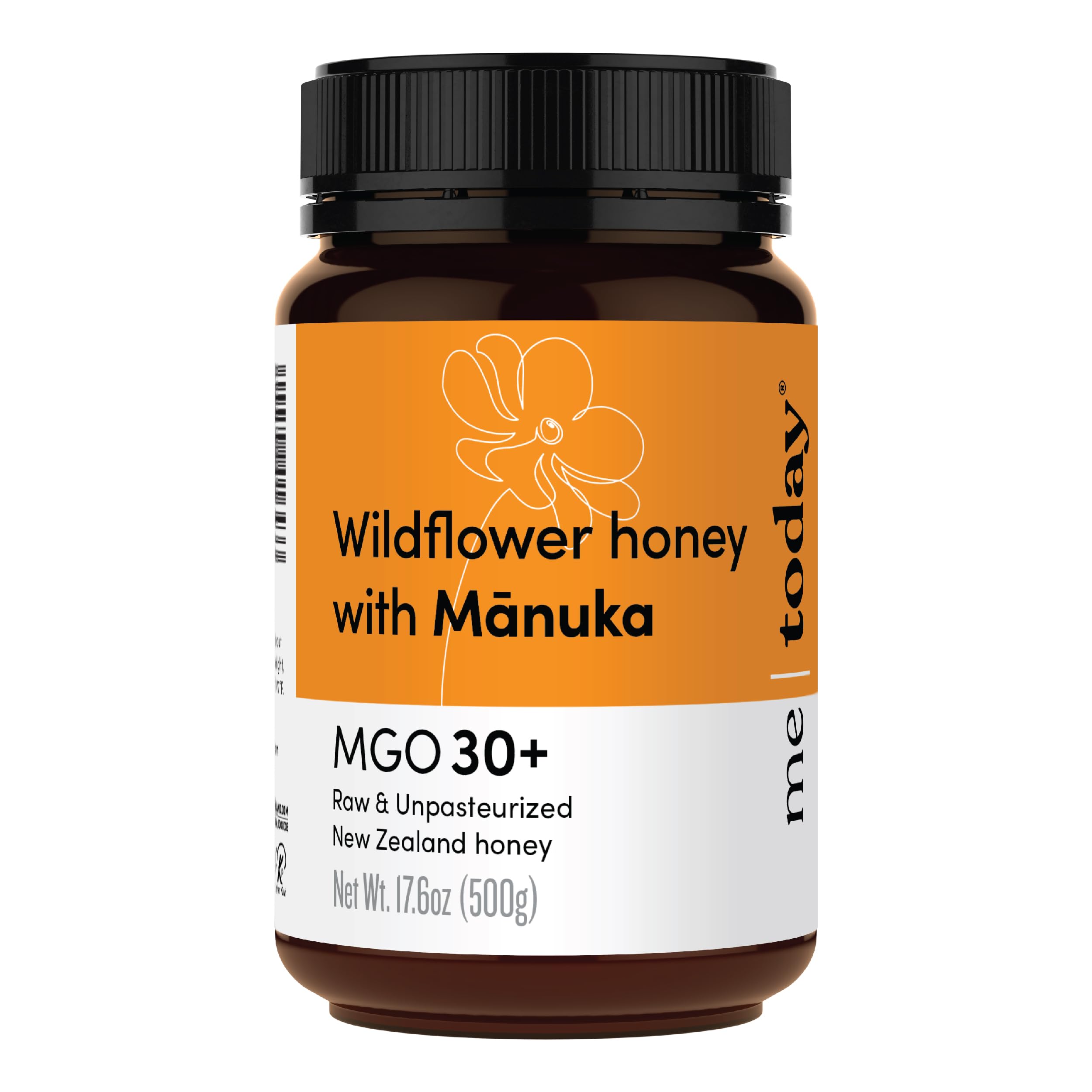 me today - Wildflower Honey with Manuka MGO 30+ from New Zealand (17.6 oz) Authentic, Raw & Unpasteurized