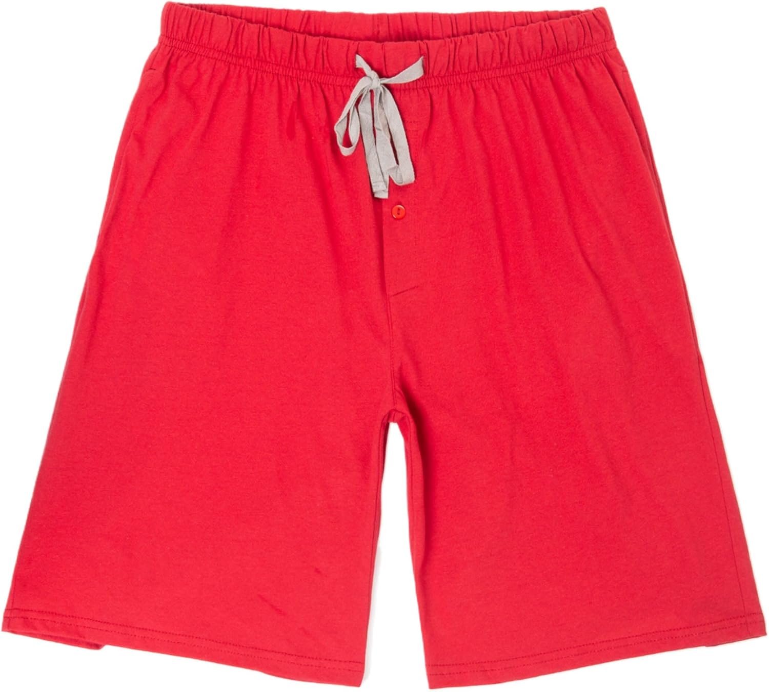 Pajama Shorts for Men, Soft Cotton Knit Pajama Bottoms with Pockets