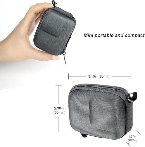 Miniatura 4 de SOONSUN Pequeño estuche de transporte para GoPro Hero 9/10/11/12/13 negro, mini estuche compacto de almacenamiento duro para cámara Go Pro Hero 9 10