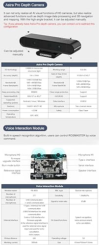 Miniatura 9 de Yahboom Kit de robot inteligente programable con chasis colgante - Guía ROS, robot inteligente, proyecto de ciencia electrónica AI, control de voz