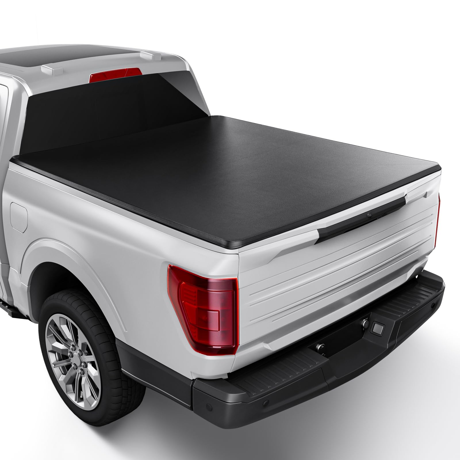 Soft Roll Up Truck Bed Cover Compatible with 2015-2020 Ford F-150 | Styleside 6.5' Bed Black