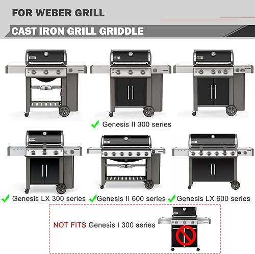 Miniatura 9 de Plancha para Weber Spirit II E-310 E210 Parrilla 7658 Parrilla Weber Spirit 200 300 Series Plancha Weber Genesis Silver B C Parts Gold Platinum
