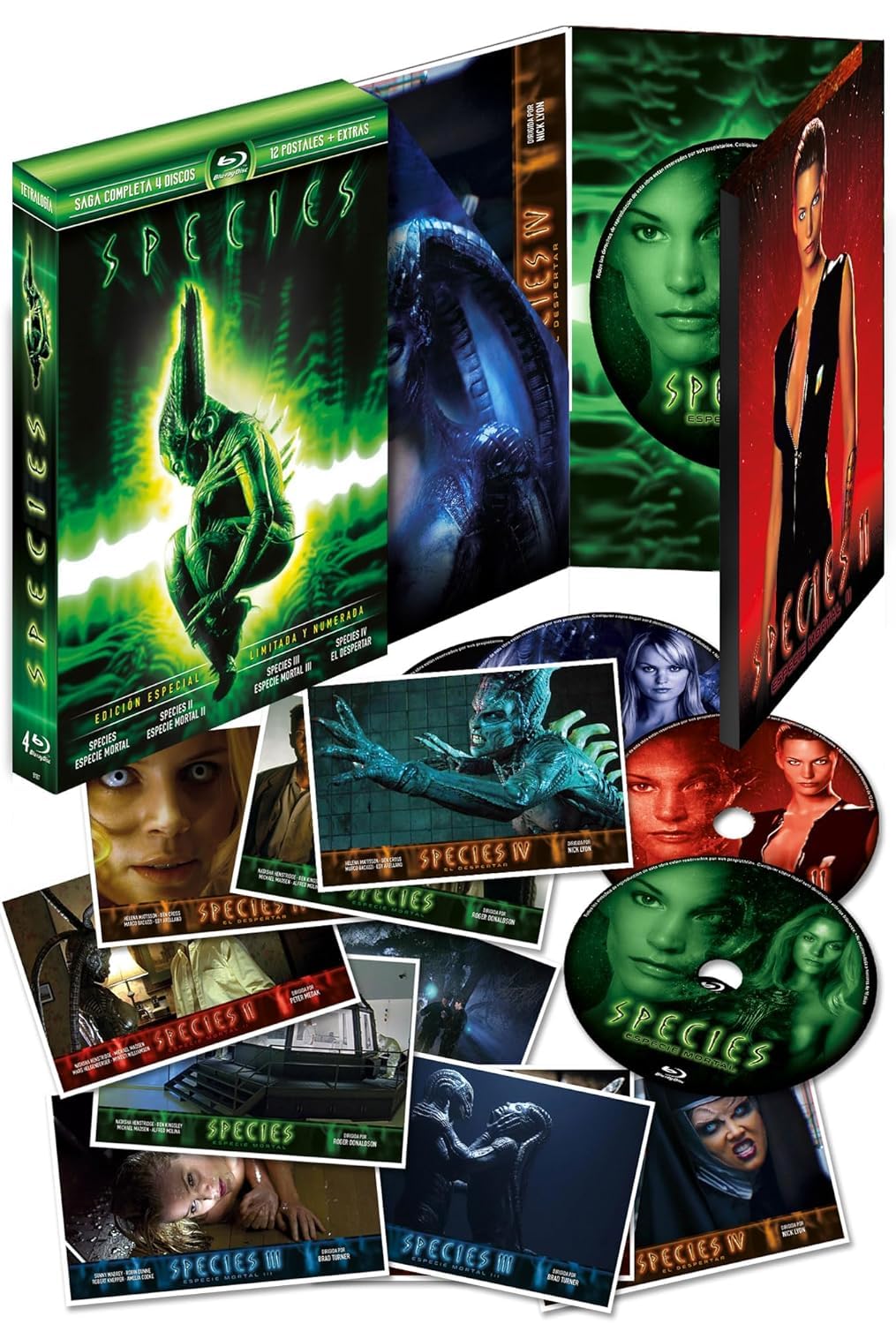 Species 1-4 Blu Ray Limited Numbered Edition mit deutschem Ton