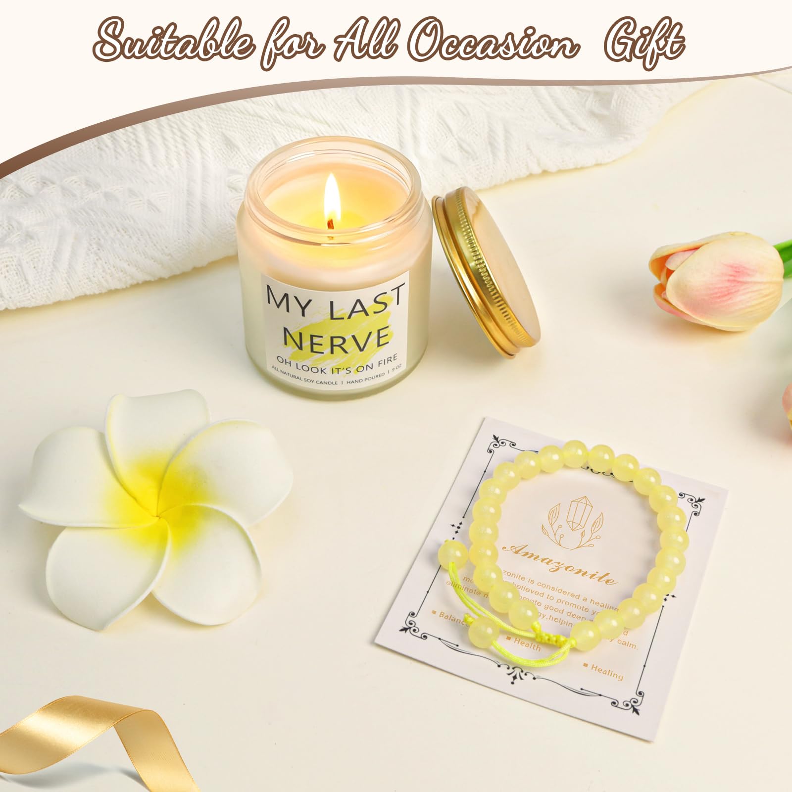 Birthday Gifts for Women Teen Girls, Unique Happy Graduation Gift Baskets for Her, Thank You Teacher Self Care Get Well Present Set, 14pcs Cute Daisy Box for Friend SisterGirlfriend Coworker(Yellow)