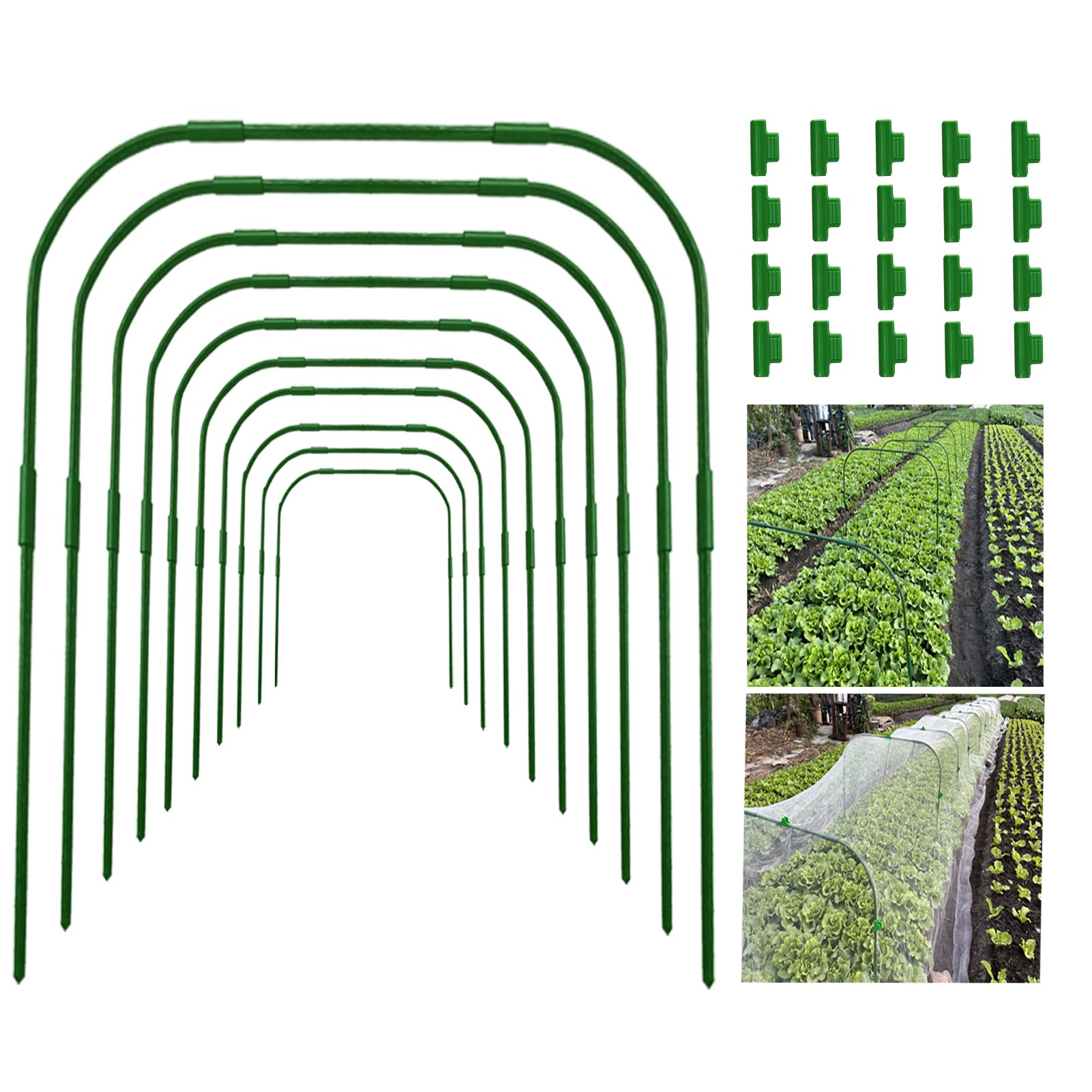 Cerceaux de serre pour plates-bandes surélevées contre le vent et insectes