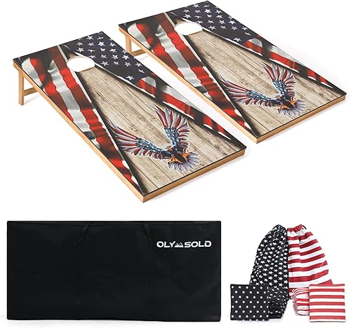 Juego de cornhole, juego de cornhole para exteriores, tableros de cornhole reglamentarios, juego de cornhole portátil, juego clásico de Cornhole de