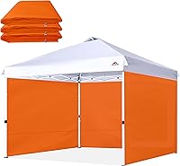 Vista 16 de SCOCANOPY Pared solar para estructura de toldo desplegable de 12x12, paquete de 3 solo paredes laterales (12x12, Beige)