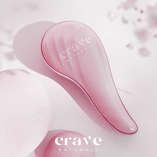 Miniatura 2 de Crave Naturals Cepillo Desenredante para Cabello Grande Rosa  Cepillo Deslizante para Desenredar el Cabello para Mujeres, Niños y Pequeños  Cuidado