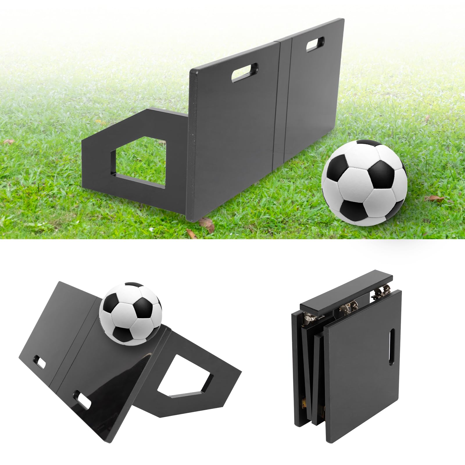 Questo tabellone di Rimbalzo per Calcio, Pieghevole, Multi-Angolo, è Un Allenatore di Calcio per l'allenamento del Campo, la Pratica delle abilità calcistiche e la Pratica del tiro. Strument