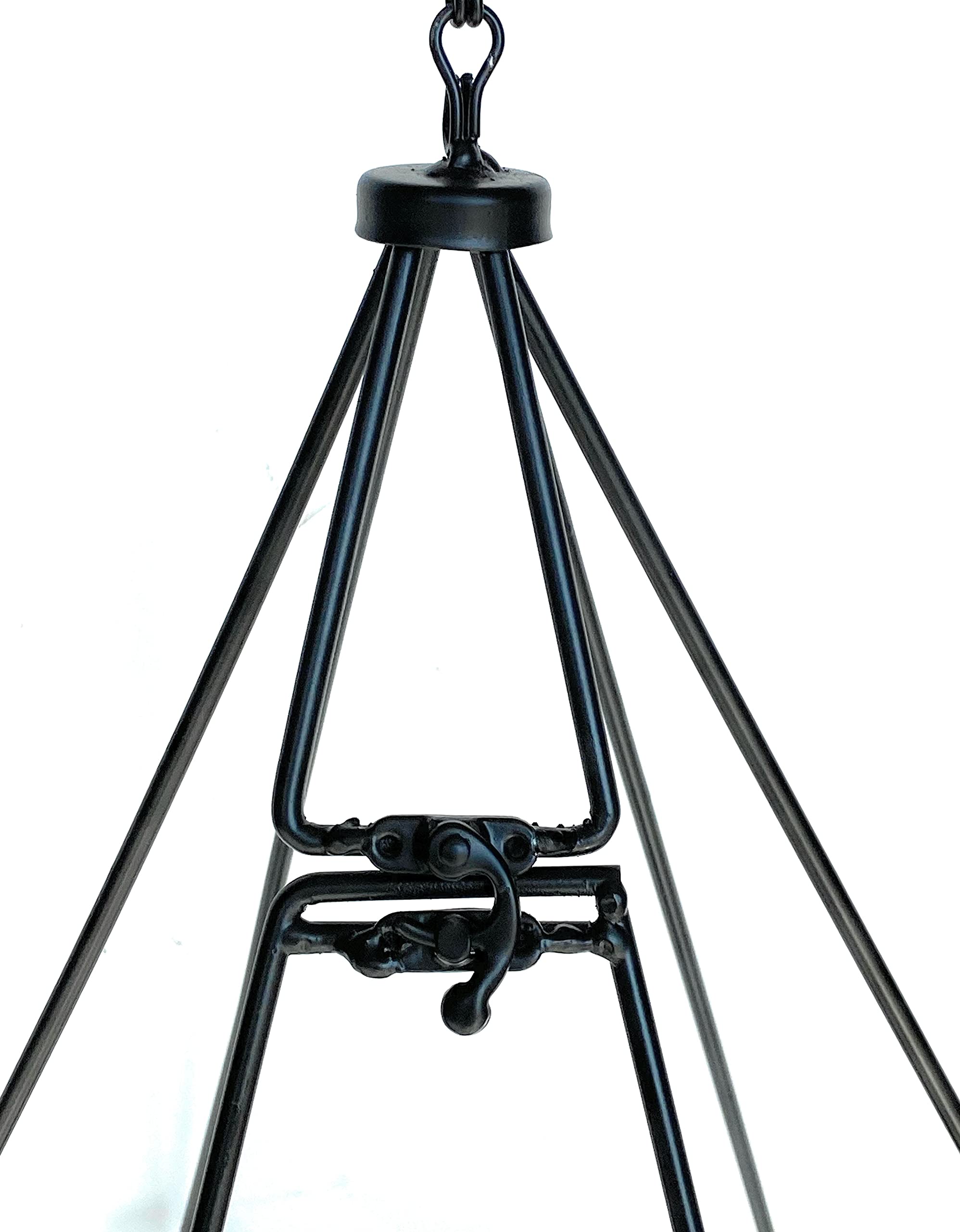 DanDiBo Fioriera Sospesa In Metallo Da Parete - 82 Cm, Portavasi A 6 Angoli, Per Interni/Esterni, Stile Industriale, Nero - 2