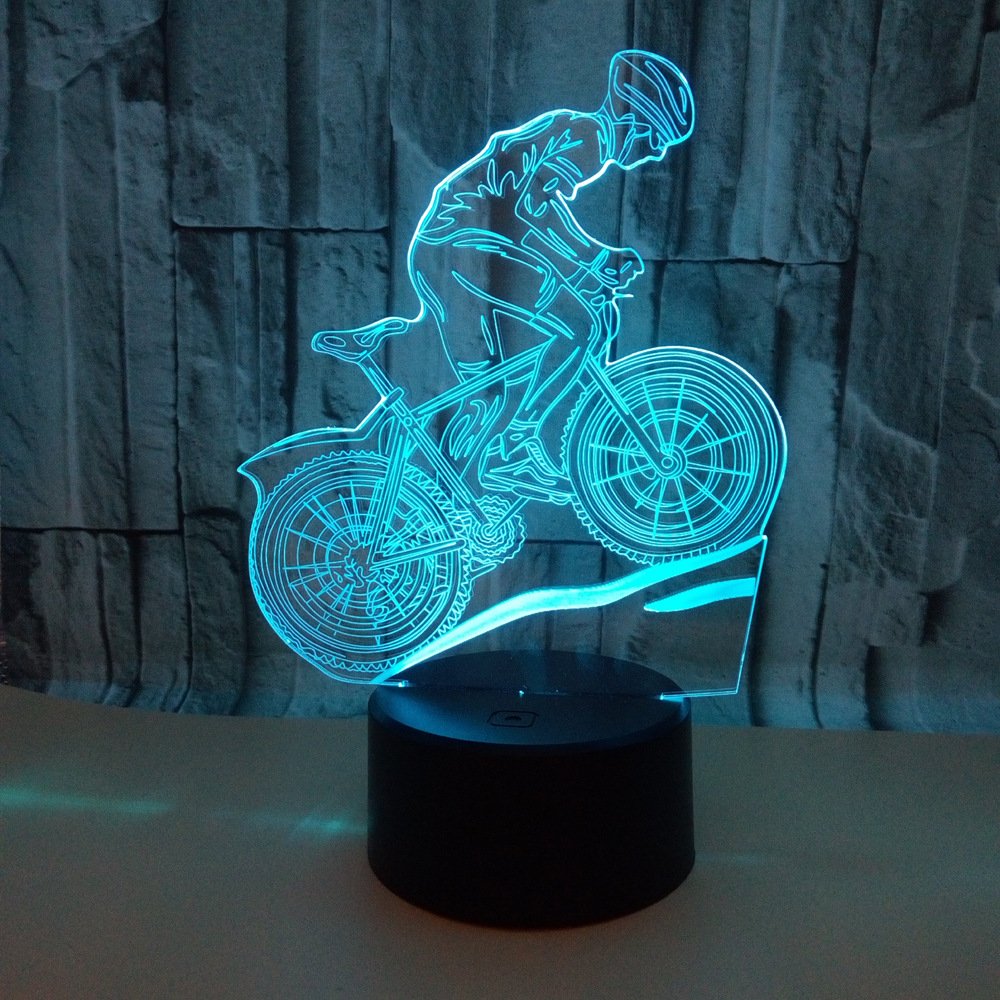 3D Vélo Bicyclette Pneu Roue Feux 30 LED Flash Rayon Lumière Lampe pour