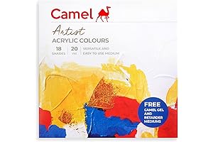 Kokuyo Camlin Acrylic Colors: Unveil Your Artistic Brilliance with 18 Vibrant Hues
