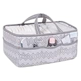 Waverly Congo by Trend Lab Line Diaper Caddy&comma; Storage&comma; Bin&comma; Gray