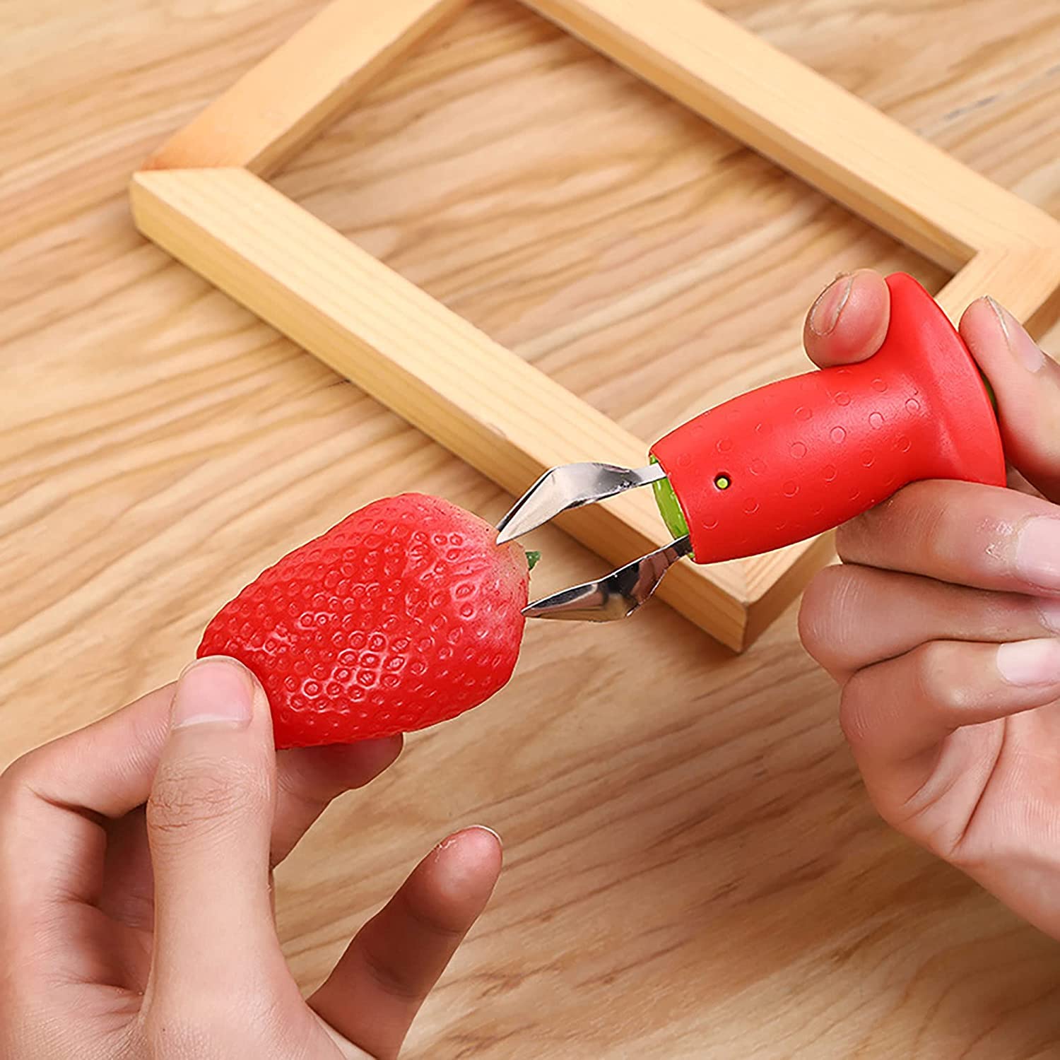 Lot De 3 Équeuteurs De Fraises Et Tomates En Inox – Extracteur De Tiges Précis Et Durable, Idéal Cuisine Fraîche