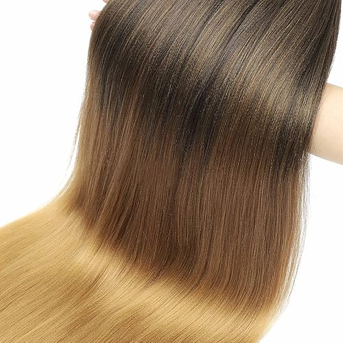 Miniatura 6 de Cabello trenzado Ombre preestirado de 26 pulgadas cabello trenzado marrón 8 paquetes de fácil trenza pelo Yaki lacio y ajuste de agua caliente