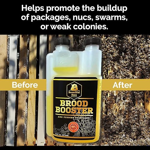 Miniatura 2 de Refuerzo de cría y estimulante de alimentación  16 oz  Suplemento natural de abeja miel  Aumenta el crecimiento de colonias  Previene la