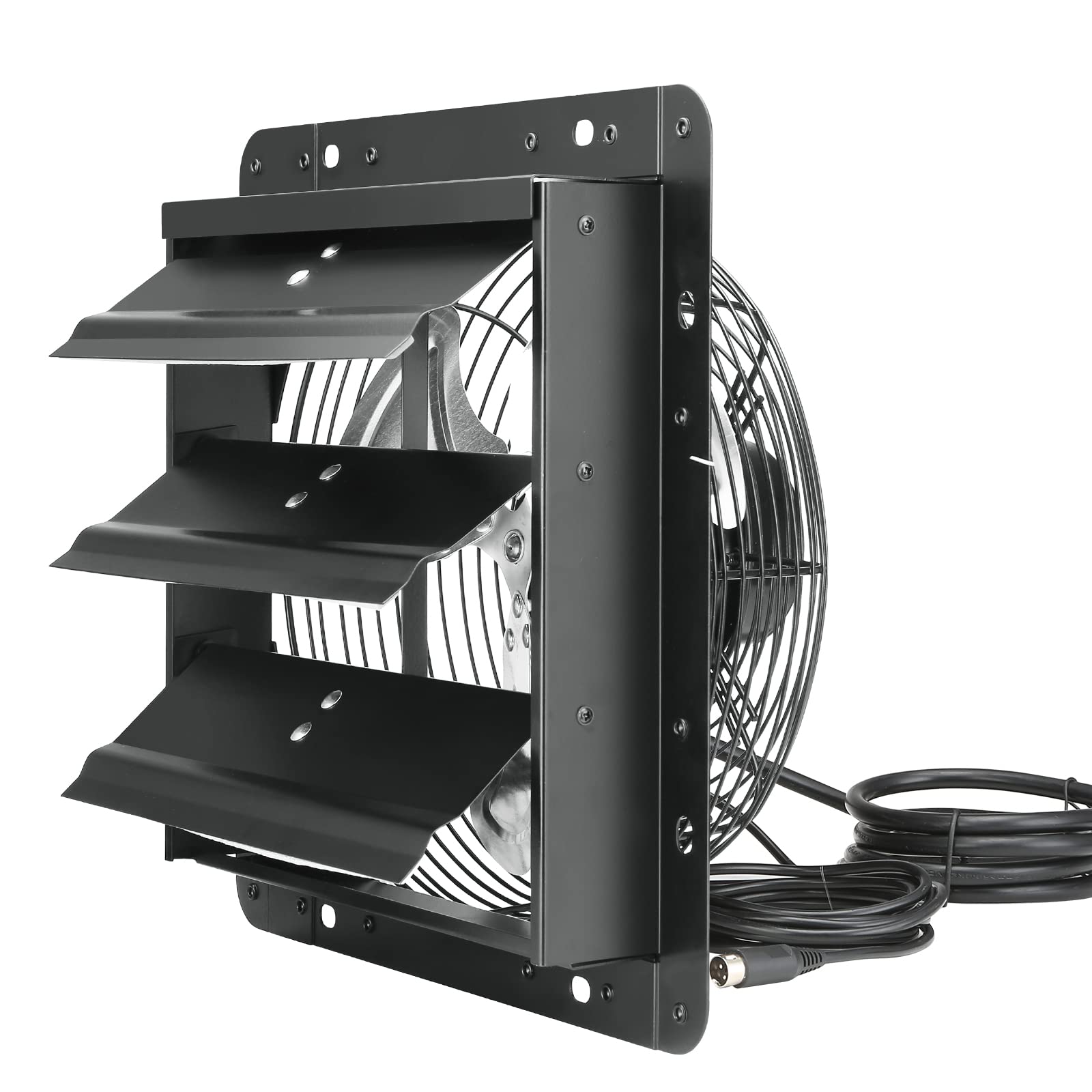 VEVOR Ventilateur d'extraction à volets 25,4 cm 1400 m³/h Moteur EC avec contrôleur de température et d'humidité