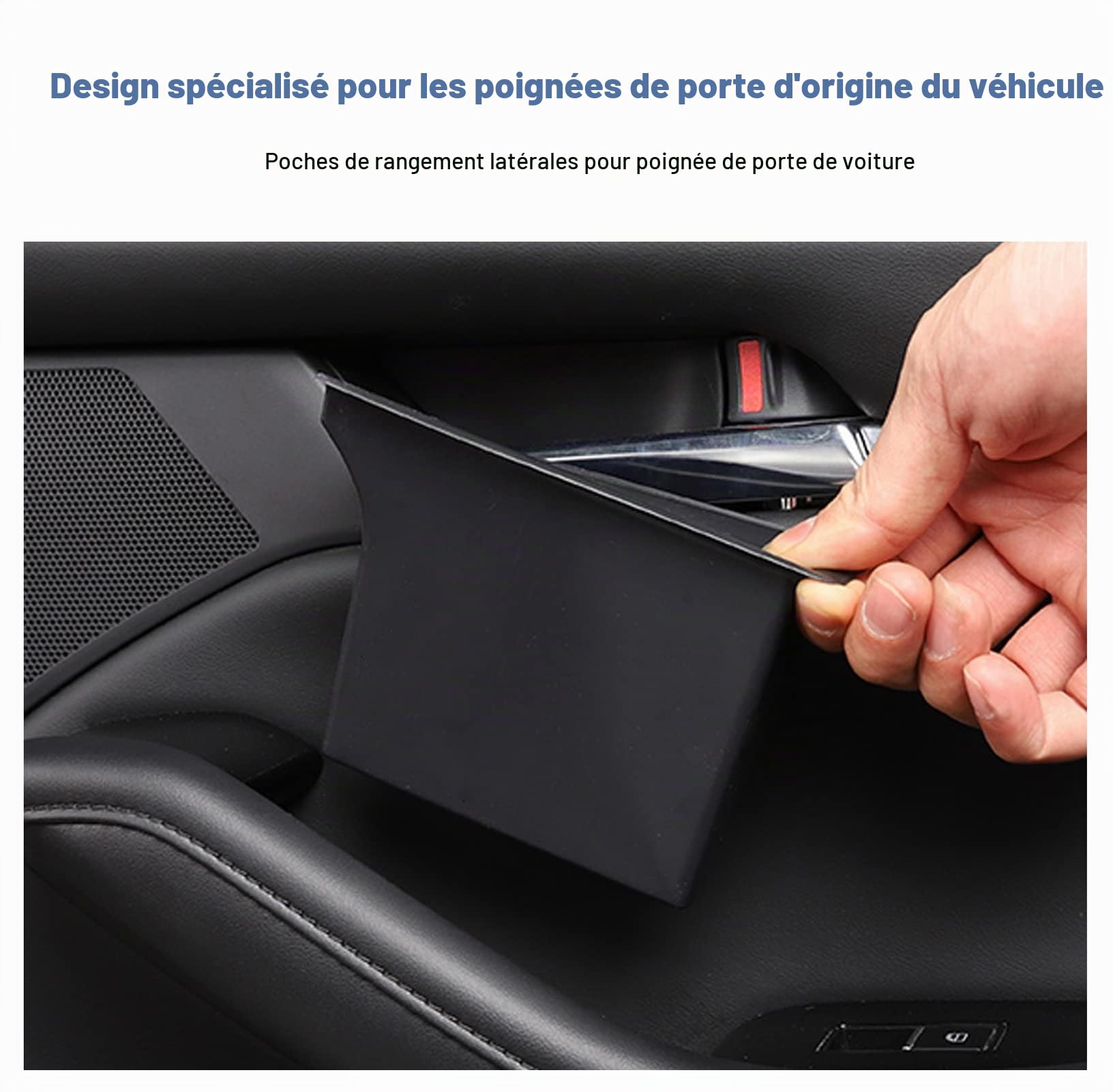 CDEFG Compatible avec Mazda 3 BP CX30 CX-30 2019-2023 2024 Boîte de rangement latérale de porte de voiture Insert de CX30 Organisateur de poche Plateau intérieur CX30 2024 Accessoires 4 Pièces