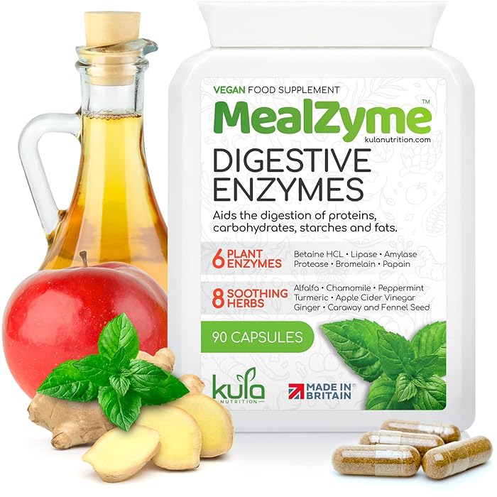 Buy MealZyme Digestive Enzyme Supplements 6 Vegan Plant Based