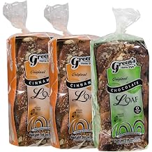 Greens Bakery 1 Chocolate and 2 Cinnamon Babka Cakes, 3 Pack 14 oz. Fresh and Delicious, OK Certified Kosher and Pareve Babka Bread, Dairy Free and Nut Free