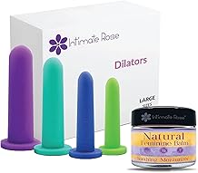 Save 10% on Advanced Pelvic Health & Intimate Care Bundle Large Silicone Dilators Sizes 5-8 & Organic Vulva Moisturizer for Hydration & Relief