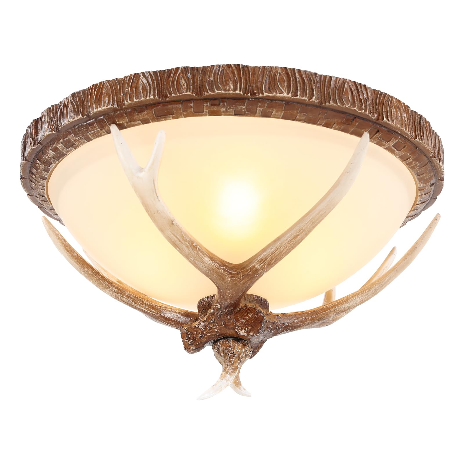 Plafonnier rustique bois de cerf pour une ambiance chalet chaleureuse - 8