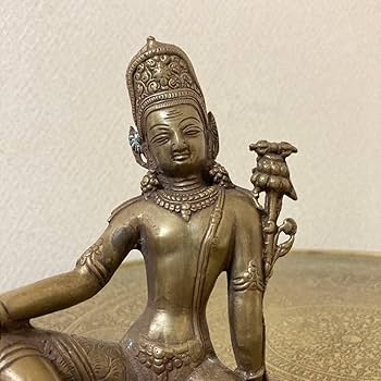 Amazon｜インドラ 帝釈天像 仏教美術 アンティーク ネパール