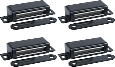 4 Pcs 7CM Cupboard Door Magnet for Kitchen Cupboard Door, Magnetic Door Latch Cabinet Magnet Cabinet Closing for Drawer, Cabinet, Stainless Steel