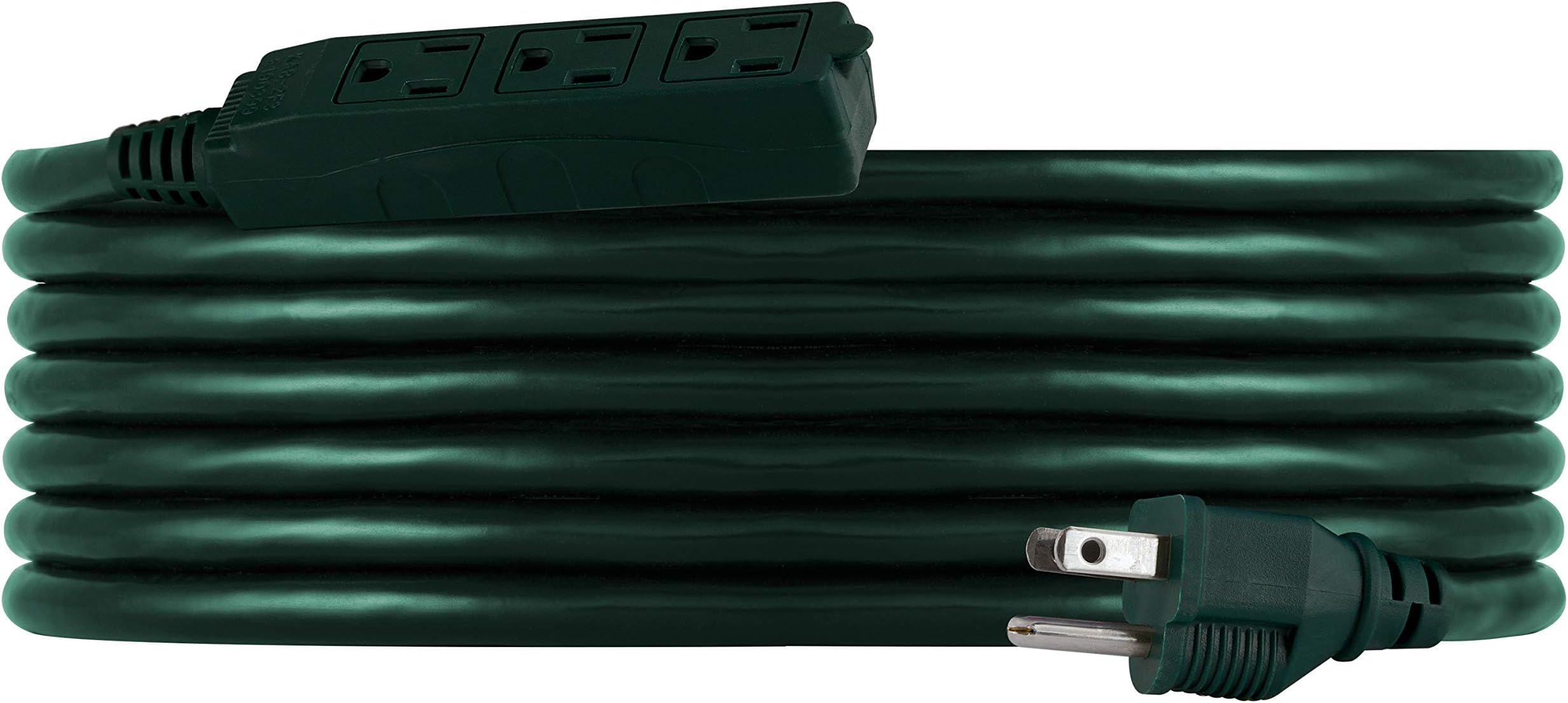 Philips 15 Ft Outdoor Extension Cord, 3 Outlet Power Cord