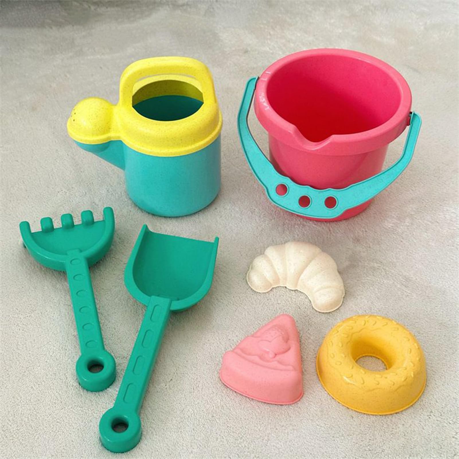 Beach Toys, Sand Castle Building Kit | Kleine pädagogische Eimer und Pellets mit Trolley | Interaktives Outdoor-Spielset für den am Meer außerhalb des Campingplatzes
