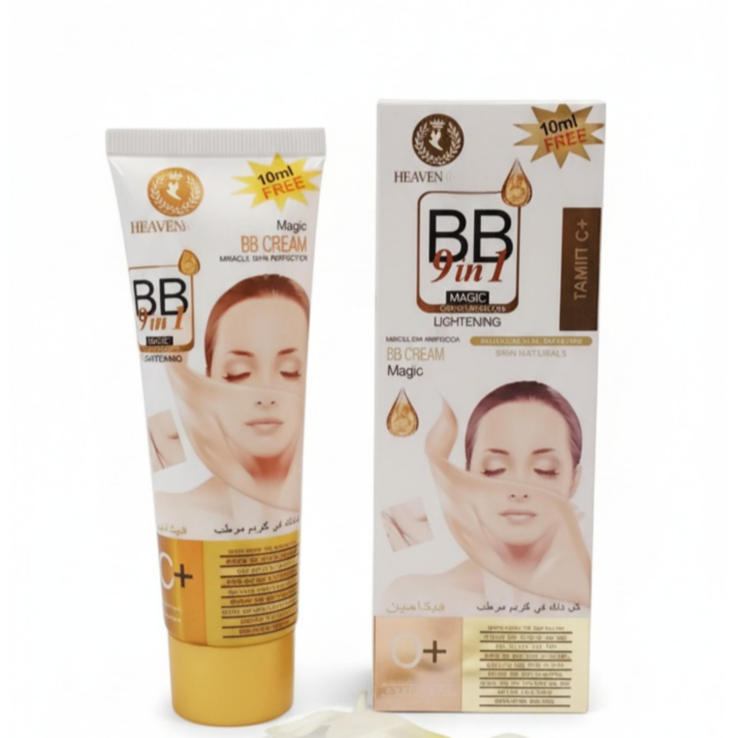 Heaven Magic BB Cream 9 in 1 Lightening, Miracle Skin Perfection, Vitamin C+, Skin Naturals skin care face glowing-image-48