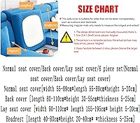 Vista 4 de Funda mágica para sofá, fundas de sofá seccionales, en forma de L, elásticas, resistentes al desgaste, funda protectora de muebles con correas