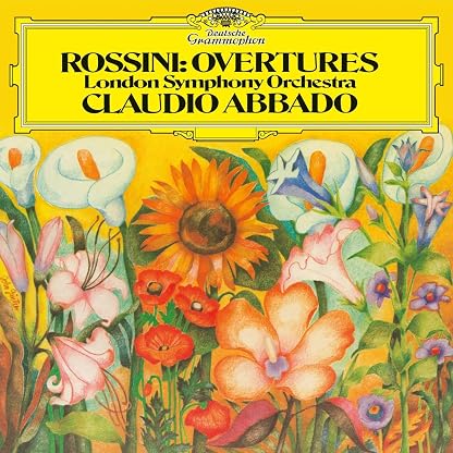 Rossini Overtures por Abbado/London Symphony Orchestra, capa do álbum