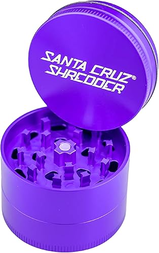 Miniatura 1 de Santa Cruz Shredder Molinillo de hierbas de 3 piezas mediano 2 18" agarre superior y aluminio (morado)