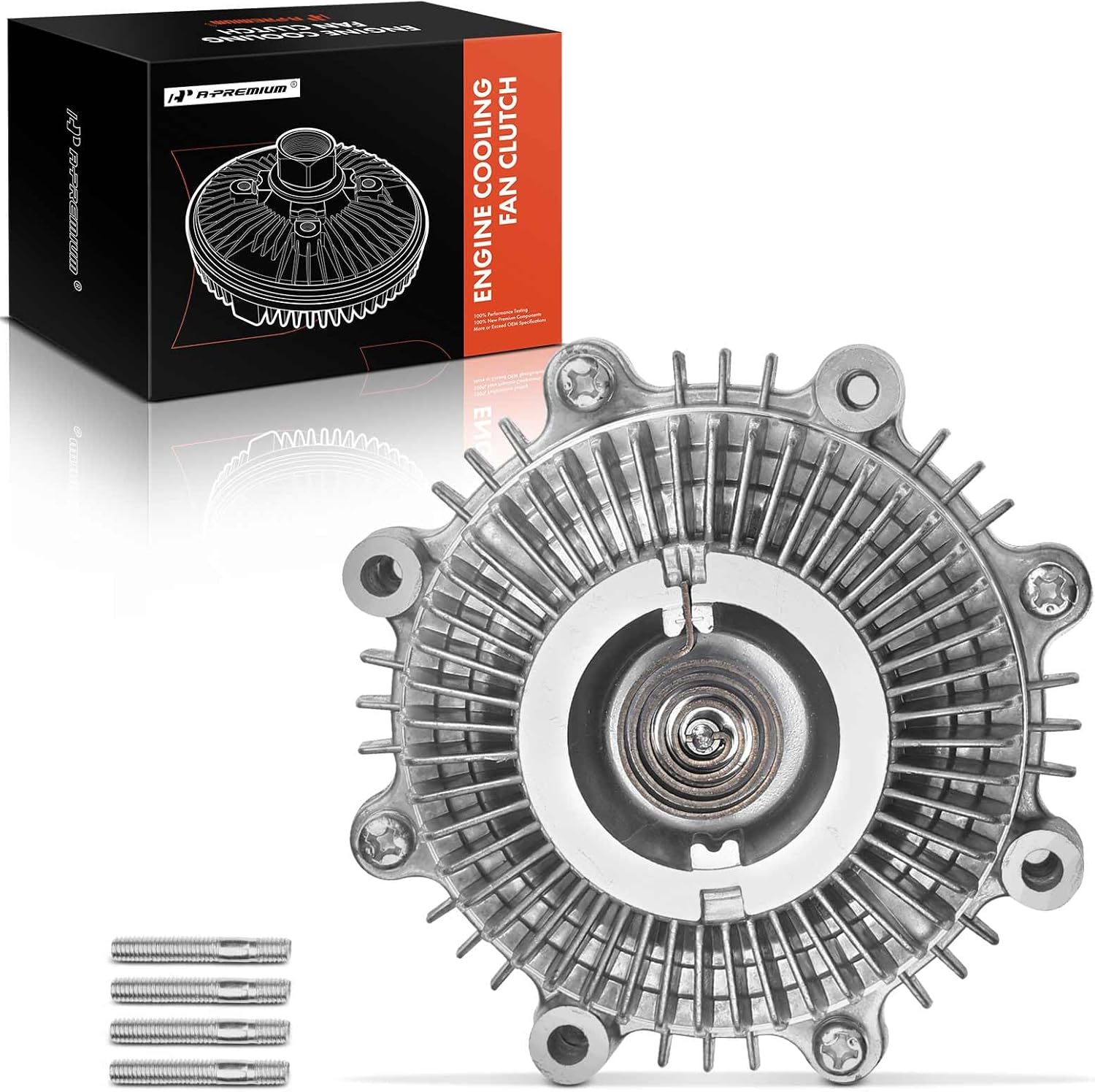 A-Premium Engine Cooling Fan Clutch Compatible with Isuzu Pickup 1986-1995, Amigo 1989-1994, Impulse, Rodeo, Trooper, L4 2.3L 2.6L, Petrol, Replace# 8944120300, 8944120330