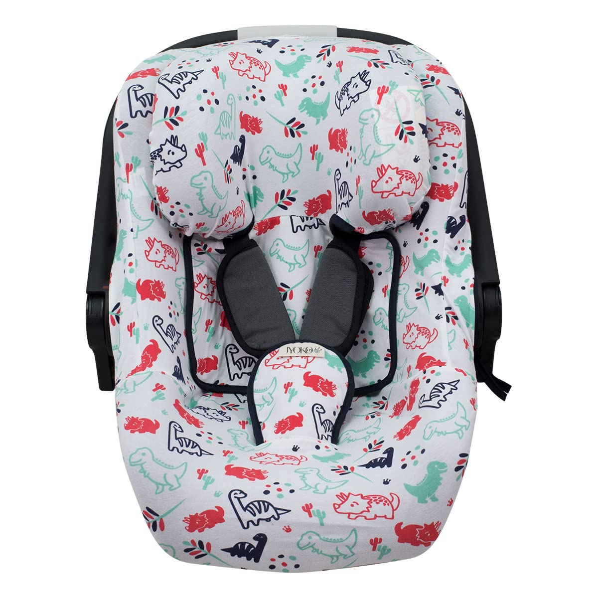 JYOKO KIDS Funda de Algodón para Silla Portabebé Compatible con Concord Neo y Jane Koos (White Star) — view 7