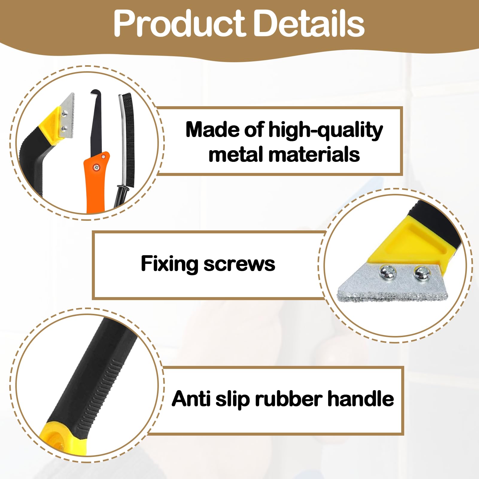 8PCS Grouting Tool, Pro Tile Grout Remover - Image 3