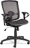 Alera ET4218 Etros Series Mesh Mid-Back Synchro Tilt Chair, Mesh Backseat, Black