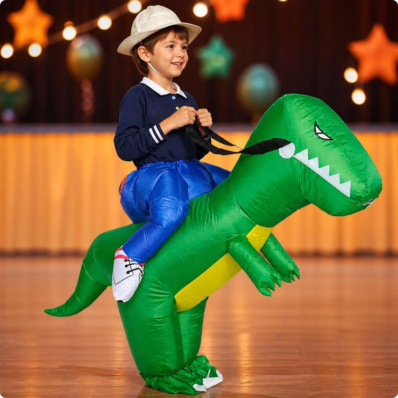 Costume Gonfiabile da Dinosauro Impermeabile, Costume da Dinosauro Cavalcabile, Realistico, per Carnevale, Feste di Compleanno, Sfilate, Bambini